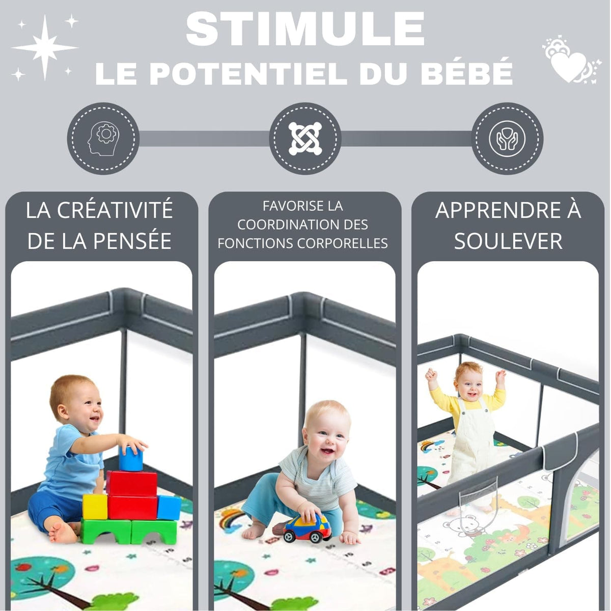 Mon Tapis d'Eveil parc pliable
