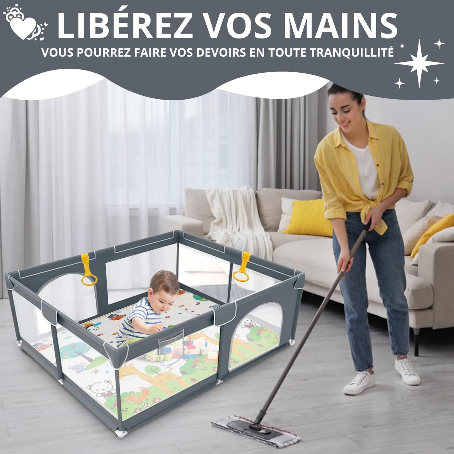 Mon Tapis d'Eveil parc pliable