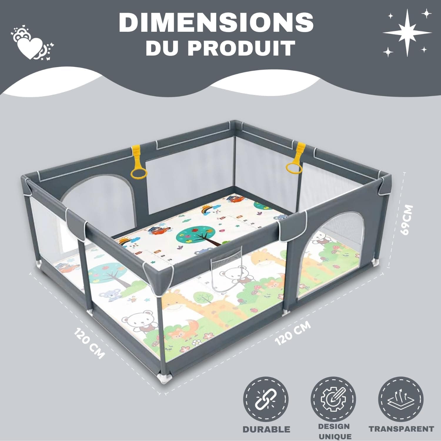 Mon Tapis d'Eveil parc pliable